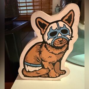 Luchador Cat Art Display